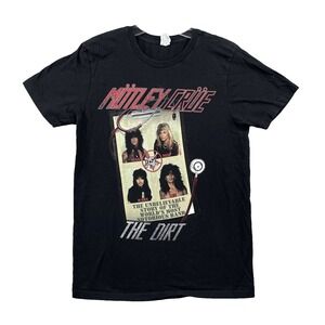 Vintage Pacific Motley Crue The Dirt Band Tee Men Medium Heavy Metal Made in USA